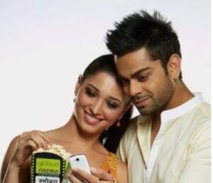 Tamannaah Bhatia with Virat Kohli