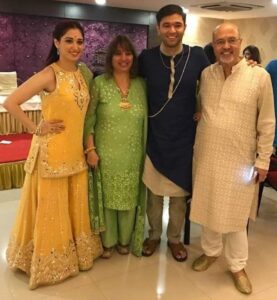 Tamannaah Bhatia with her family